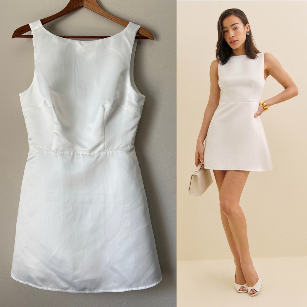 Reformation White Mini Dress